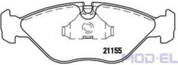 Front BREMBO P 71 005 Brake Pad Set, disc brake for SAAB