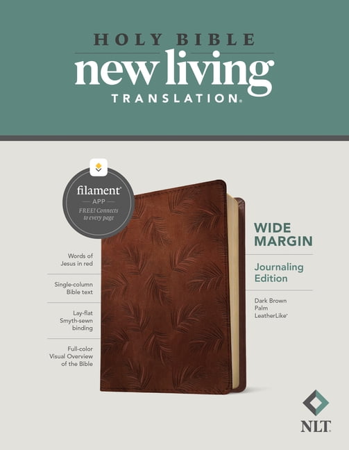 NLT Wide Margin Bible, Filament Enabled Edition, Brown by  Ty... - 9781496458971