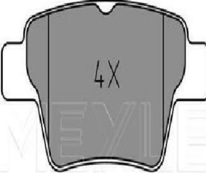 Brake pads Rear Axle 025 241 5017 MEYLE for PEUGEOT CITROËN