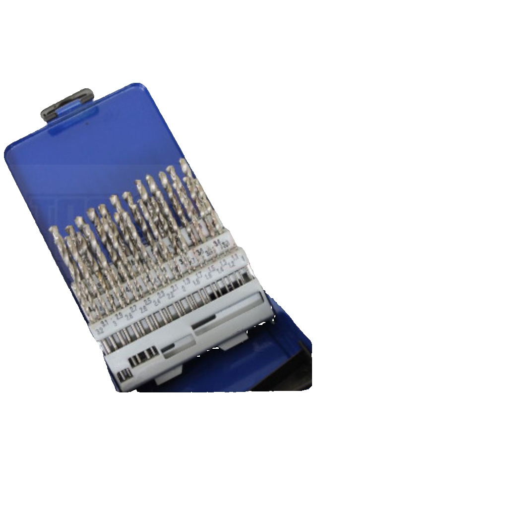 US PRO Tools 51PC HSS-G Metric HSS Drill Bit Set 1-6mmmm Bits 2412 - Image 5