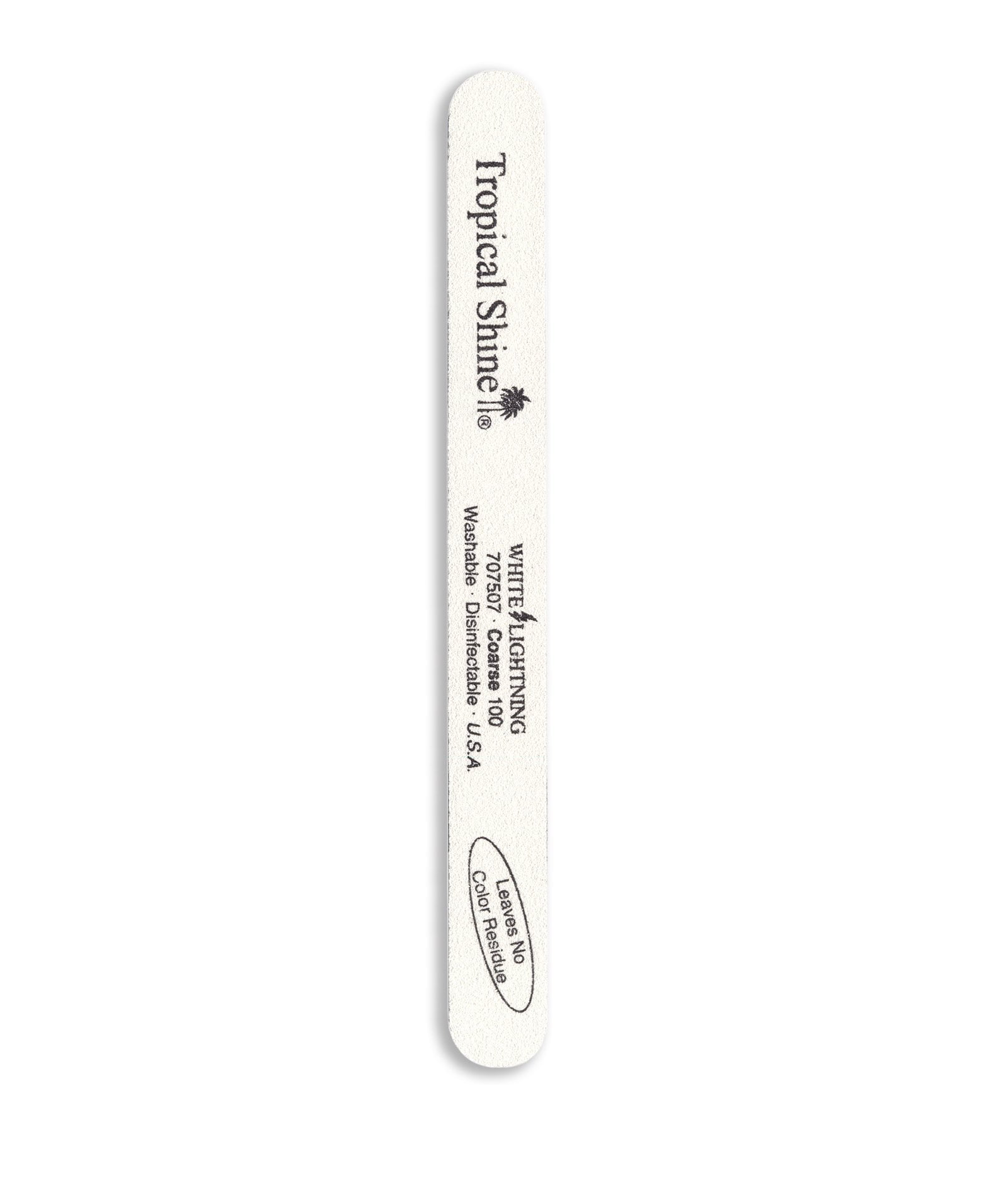 Tropical Shine White Lightening Coarse Grit Nail File - 100 Grit