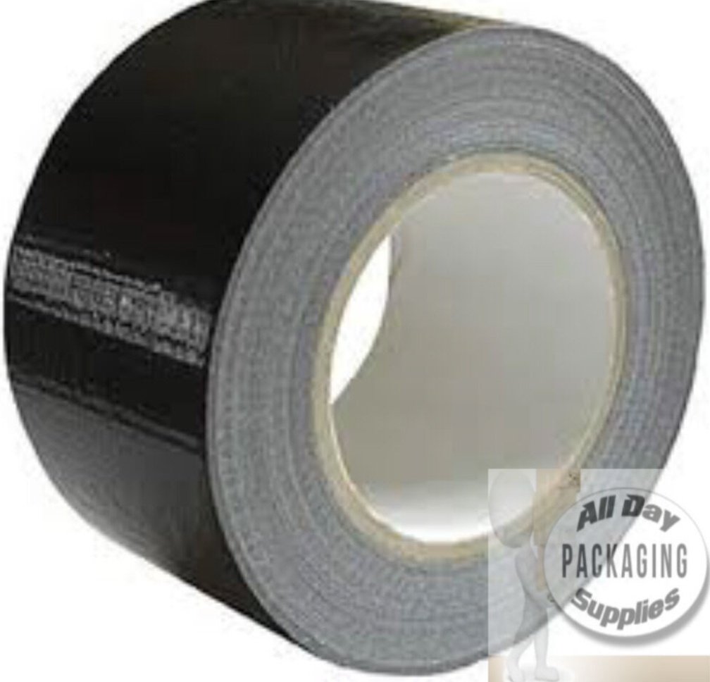 36 x HEAVY DUTY WATERPROOF BLACK GAFFER DUCT TAPE ROLLS 50mm x 50M GAFFA CLOTH