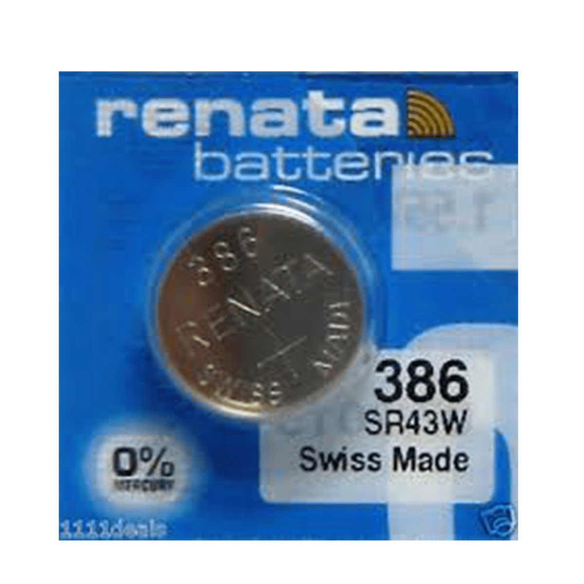 RENATA 386 SR43W Watch Battery Coin Cell 1.55V Silver Oxide New *EXPIRY 10/2027*