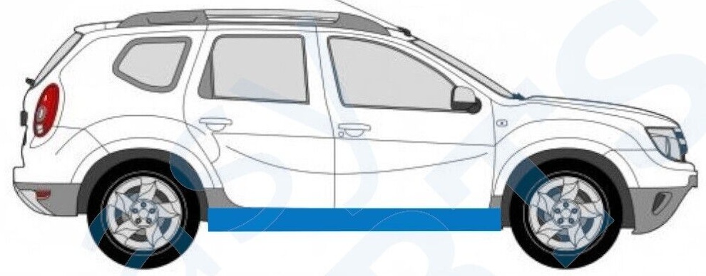 DACIA DUSTER 2010-2019 SILL REPAIR PANEL ROCKER PANEL / RIGHT = LEFT / PAIR