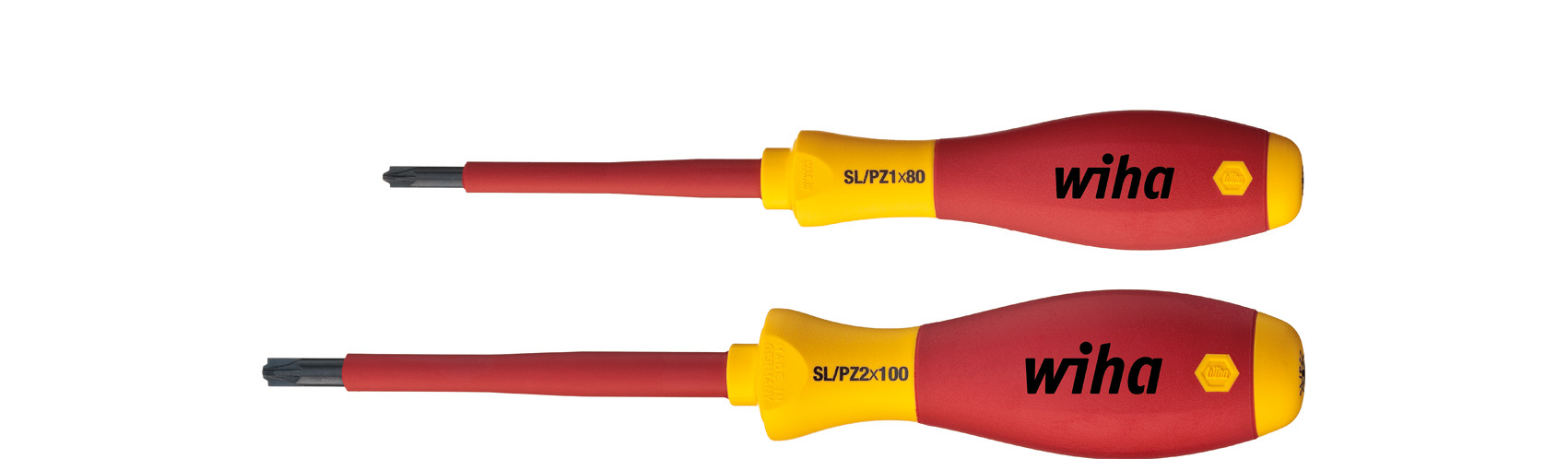 Wiha 32282 PlusMinus Pozidrive Screwdriver 1000v VDE Electrician 2pcs SoftFinish