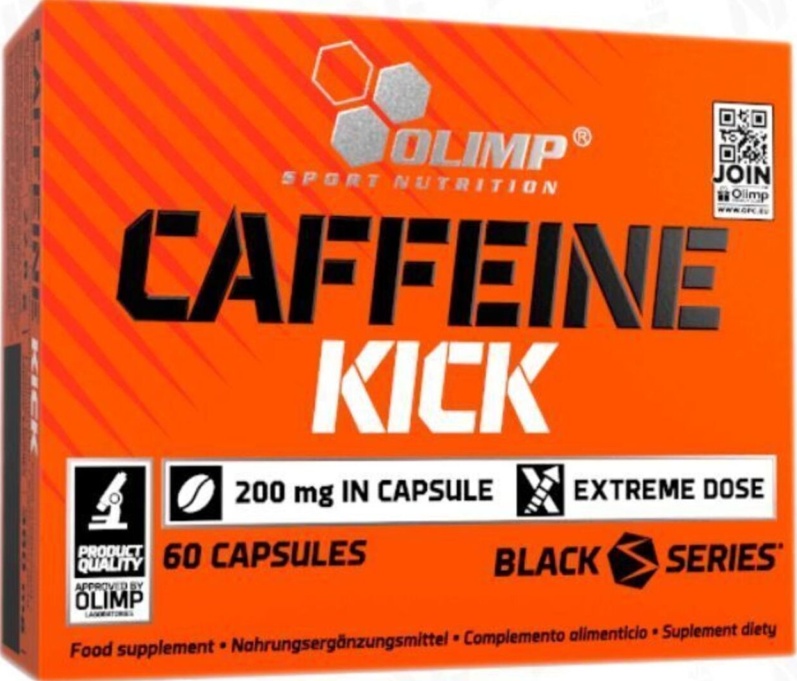 OLIMP CAFFEINE KICK pre workout energy concentration stimulant 60 caps