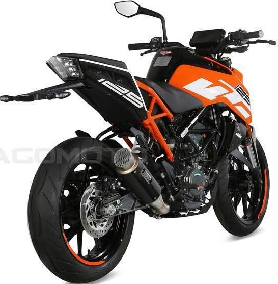 Mivv Exhaust Muffler GP PRO Carbon kat for KTM RC 125 2017 > 2020