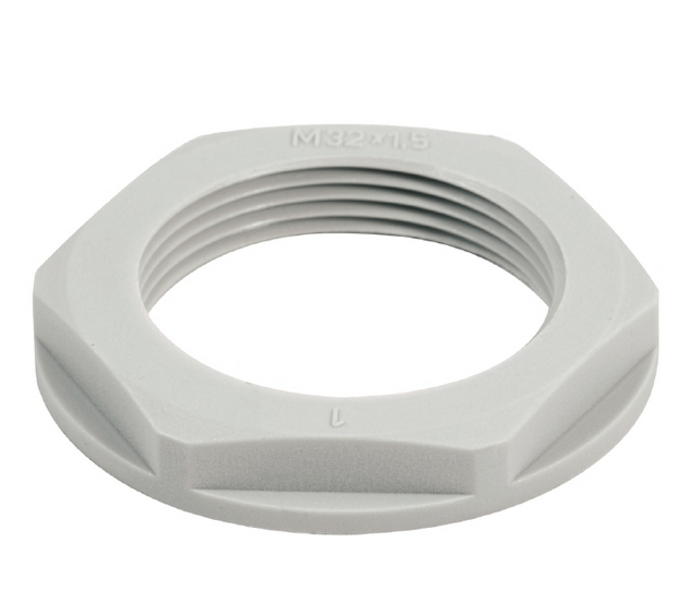 Weidmüller, Moeren + sluitringen, Borgmoer M16 Messing Messing (M16)