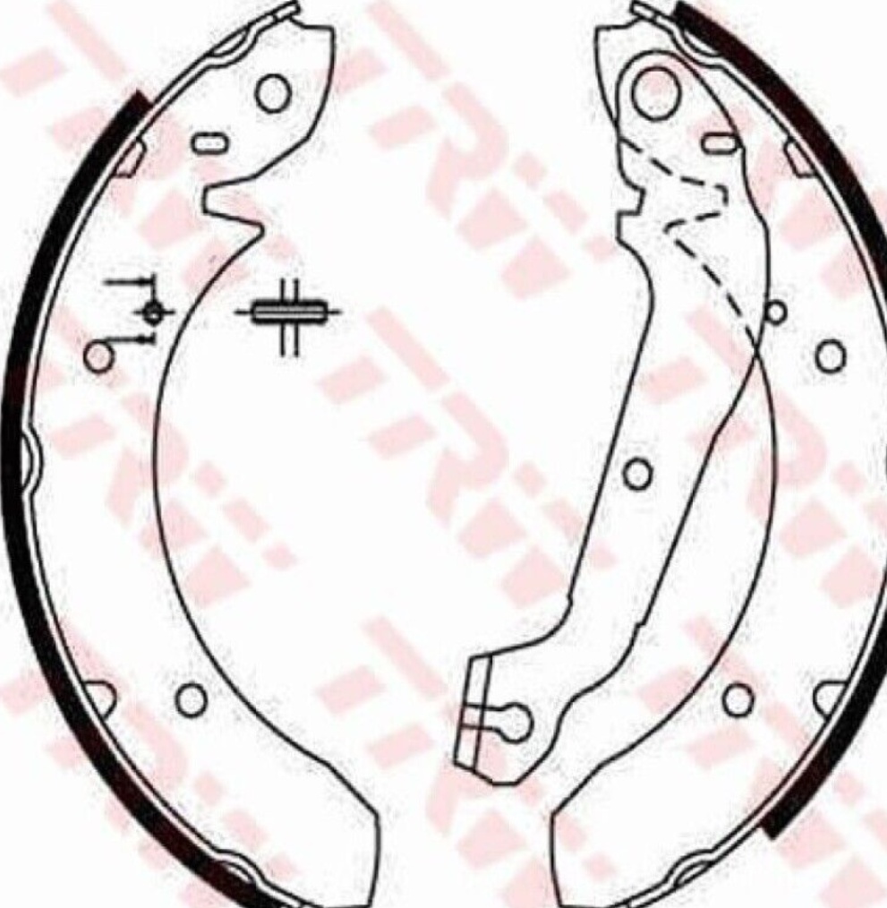 Brake shoes GS6166 TRW for FORD GRANADA II