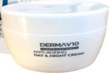 6x Derma V10 Innovations Anti-Ageing Day & Night Cream | Collagen | Vit E - 50ml