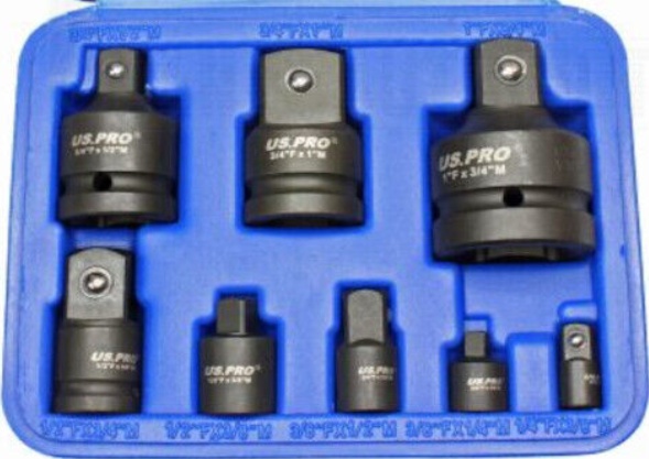 US PRO Tools 11pc Impact Socket Adaptor Reducer & Universal Joint Set NEW 1696