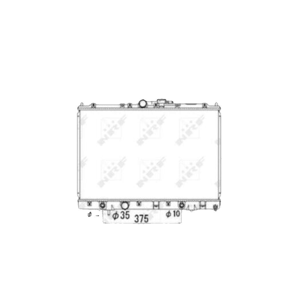 NRF 53686 Radiator, engine cooling for MITSUBISHI
