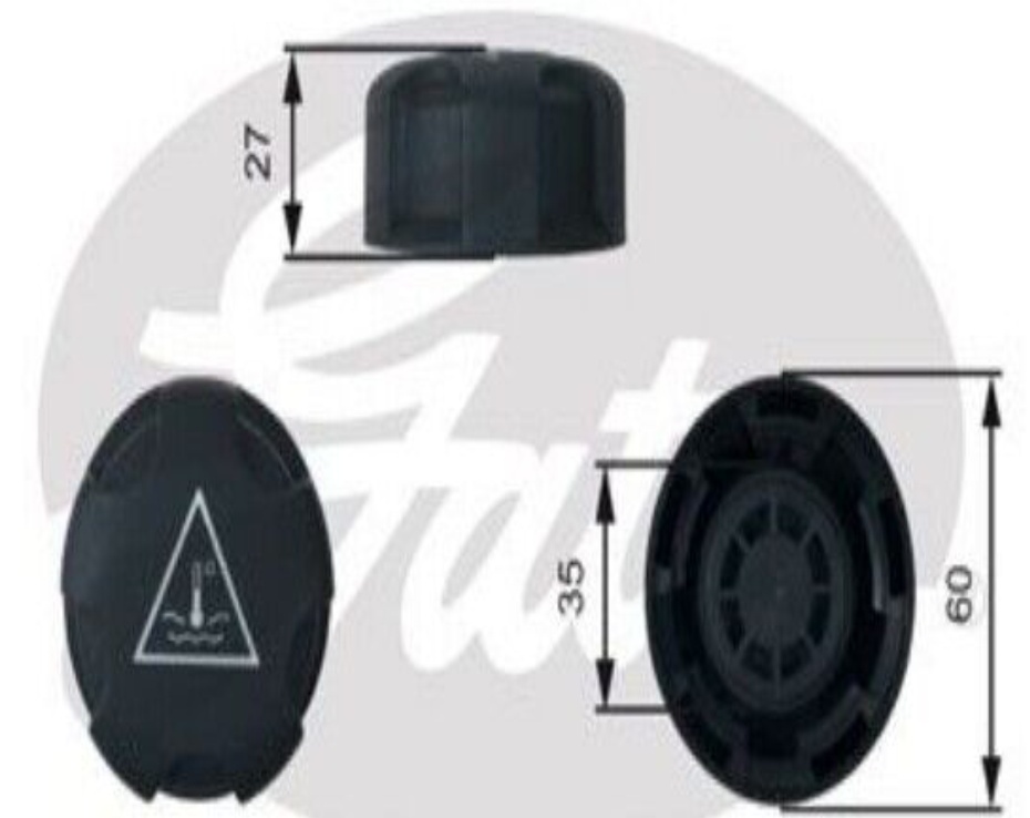 GATES RC247 Cap, coolant tank for ALPINA,BMW,BMW (BRILLIANCE),MINI,ROLLS-ROYCE - Image 7