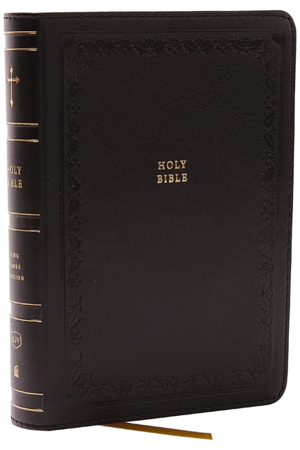 KJV Holy Bible: Compact with 43,000 Cross References, Black Leathersoft, Red ... - Image 5
