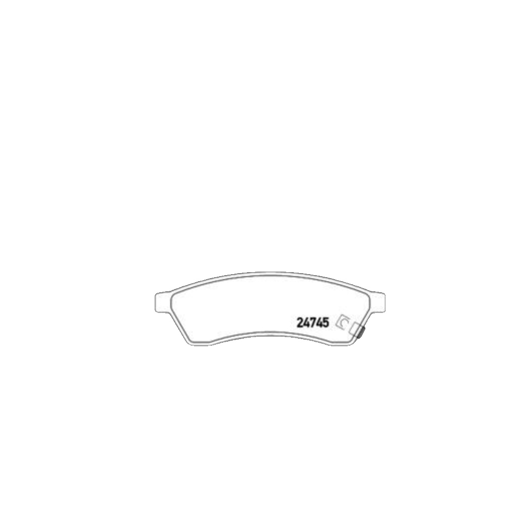 Brake pads P 10 060 BREMBO for CHEVROLET EPICA