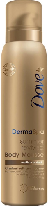 Dove Derma Spa Self Tan Body Mousse Summer Revived for Fair to Medium Skin 150ml