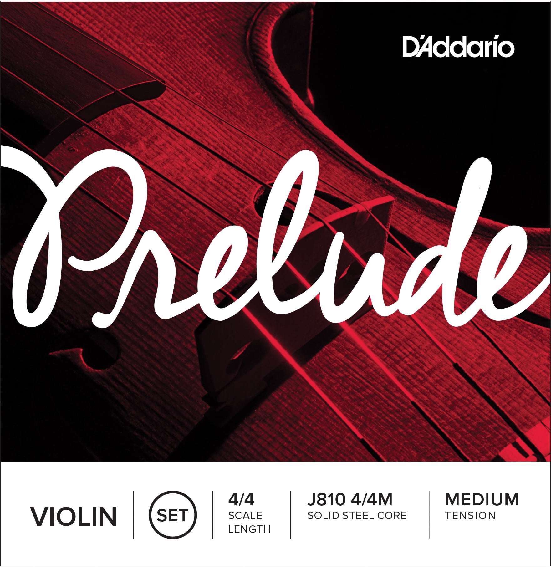 D'Addario Prelude Violin String Set 44 Scale Medium