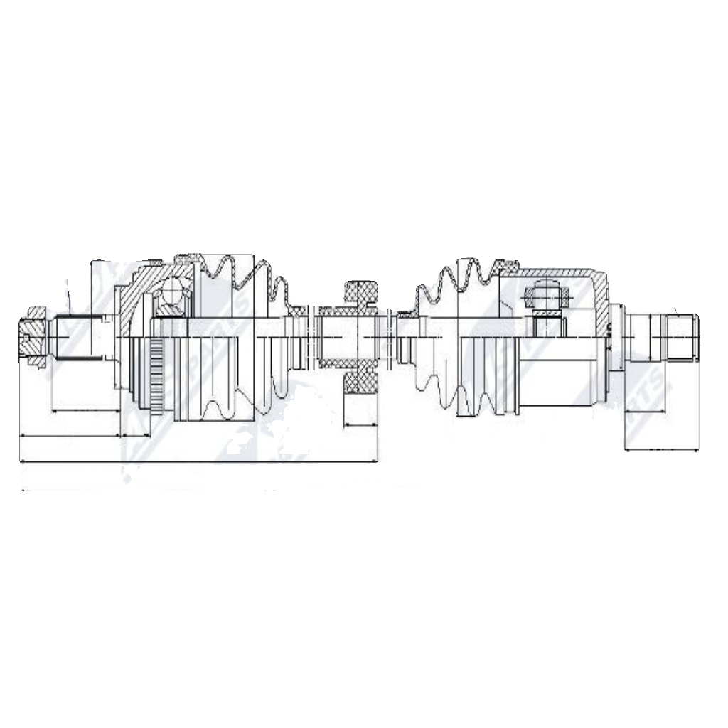 NPW-HD-025 NTY Drive Shaft for HONDA