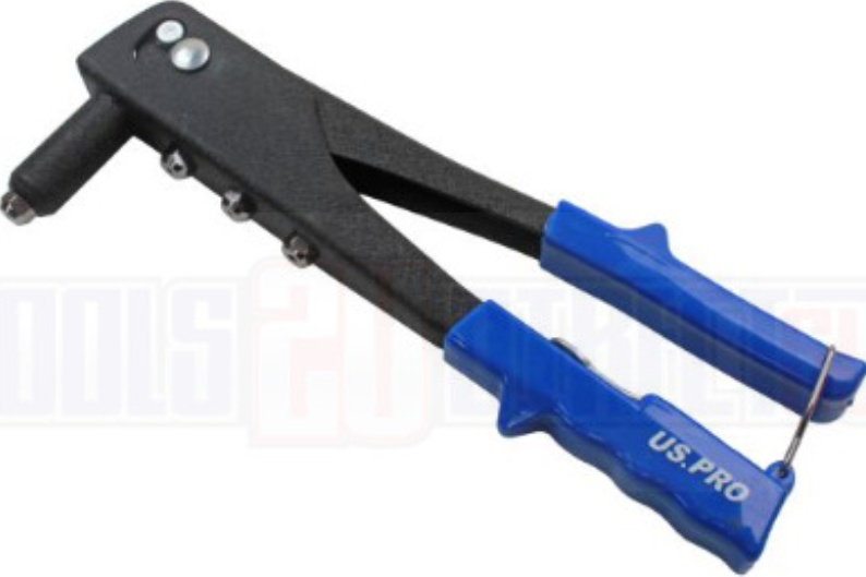 US PRO Tools Hand Riveter Kit 2.4, 3.2, 4.0 and 4.8mm Diameter Blind Rivets 5445