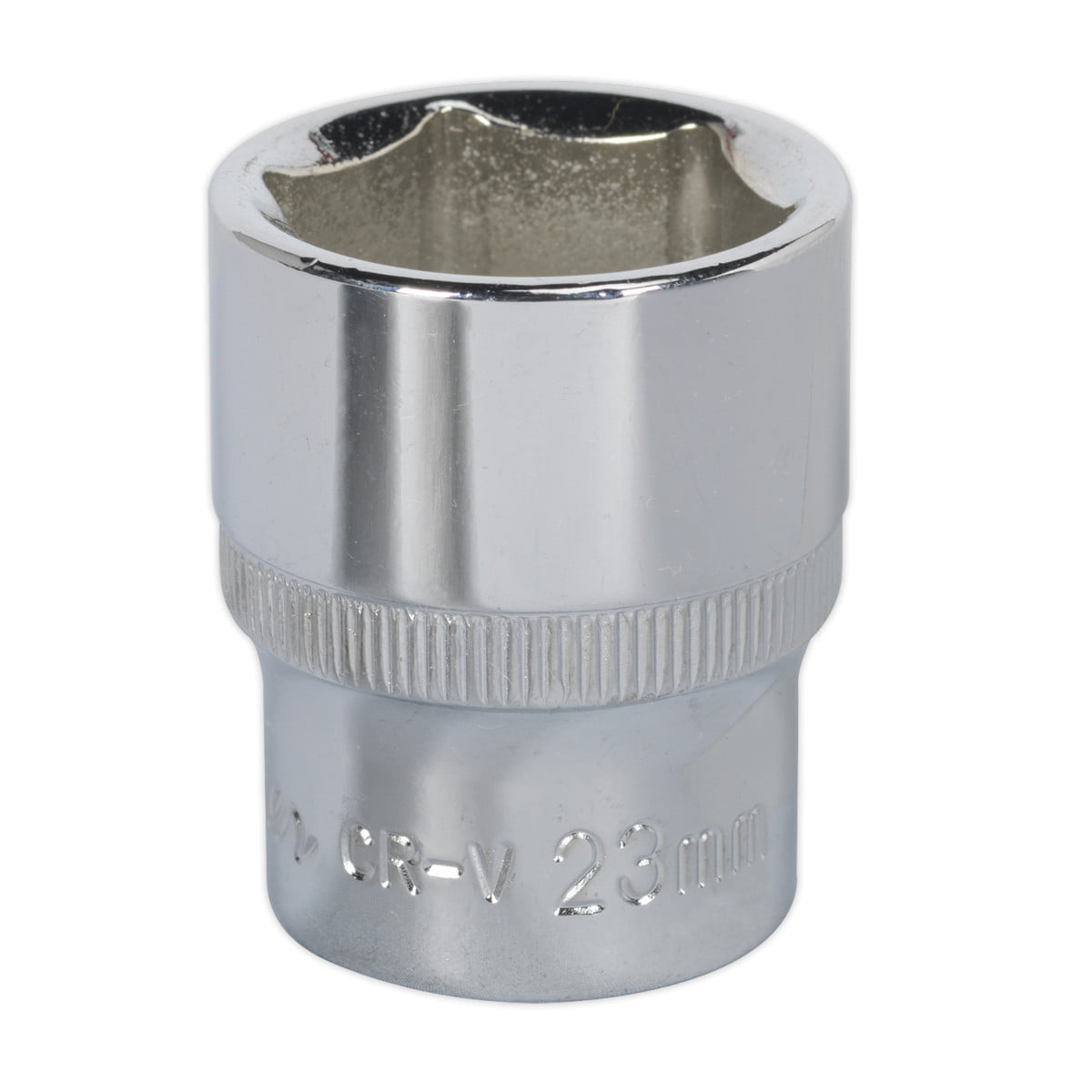 Sealey SP1223 Premier Fully Polished Socket 1/2""Sq Drive 23mm
