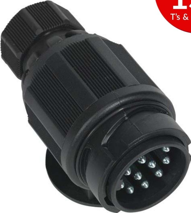 Towing Plug 13-Pin Euro Plastic 12V Twin Inlet 5051747638334 - Image 9