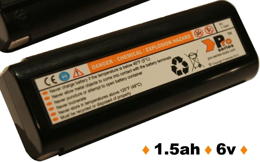 2 x batteries for IM250 Paslode Cordless nailer - 6v Nicad   -  A5
