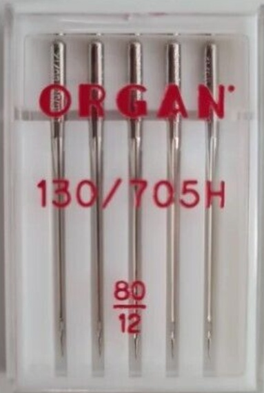 Organ Universal Needles Size 80/12 for Domestic Sewing Fits Brother Janome Elna+