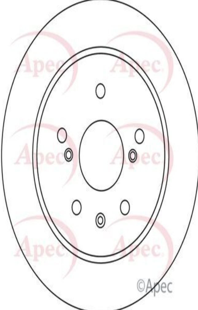 Apec Brake Disc Rear Single 5561155L00 5561155L01 71750932 71768089 DSK2957