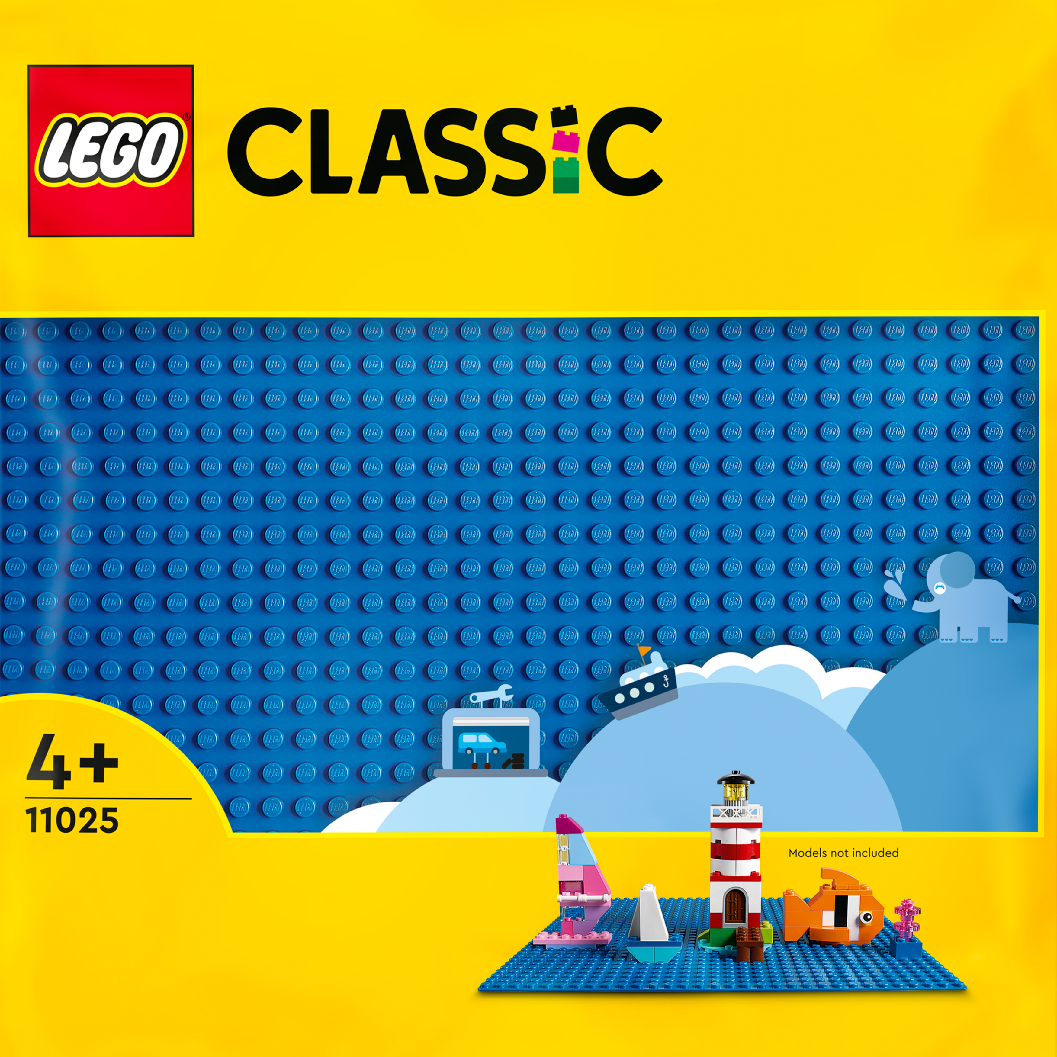 Lego Unisex Multicolor 11025 Classic Baseplate 32X32 Blue - Image 9