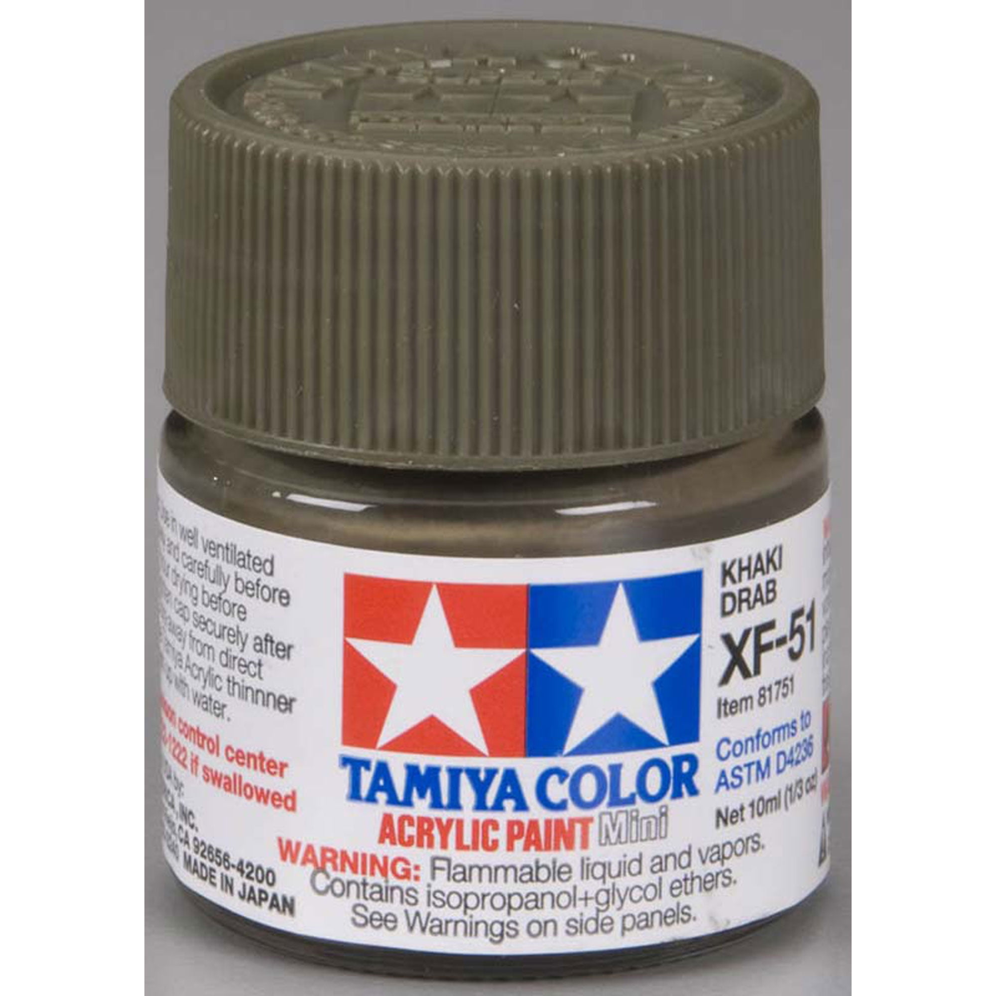 81751 Tamiya Acrylic Mini XF-51 Khaki Drab