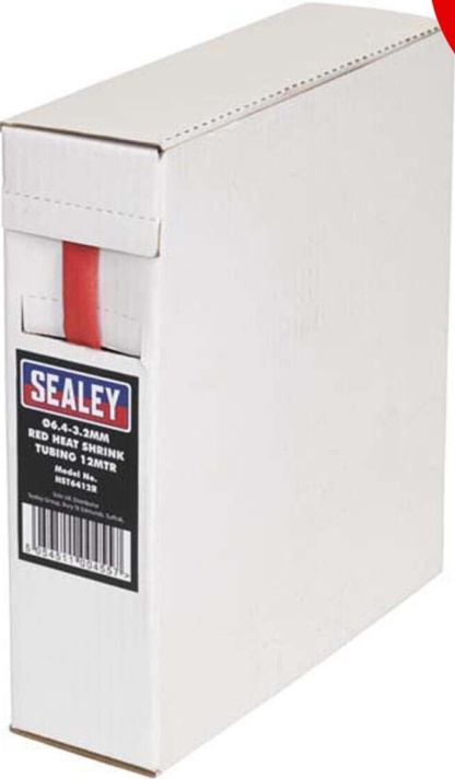 Sealey Heat Shrink Tubing Red 6.4-3.2mm 12 Metre RoHS Compliant HST6412R - Image 6