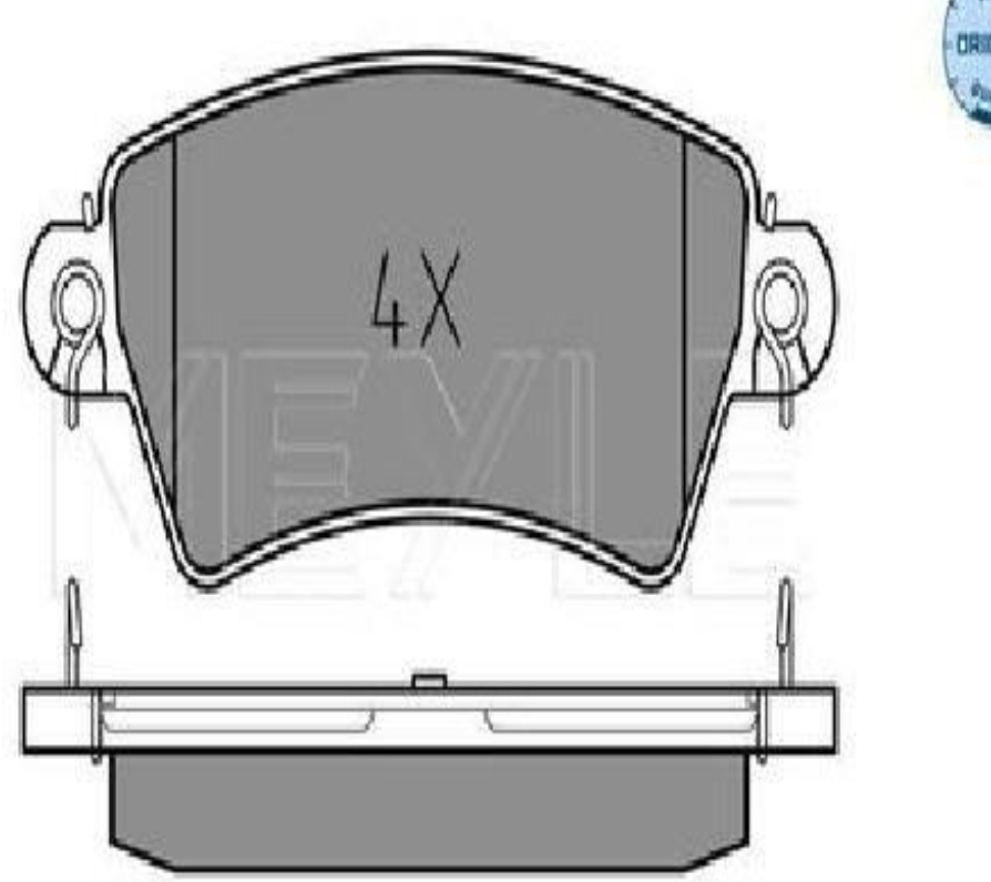 Front MEYLE 025 233 9617 Brake Pad Set, disc brake for CITROËN,PEUGEOT