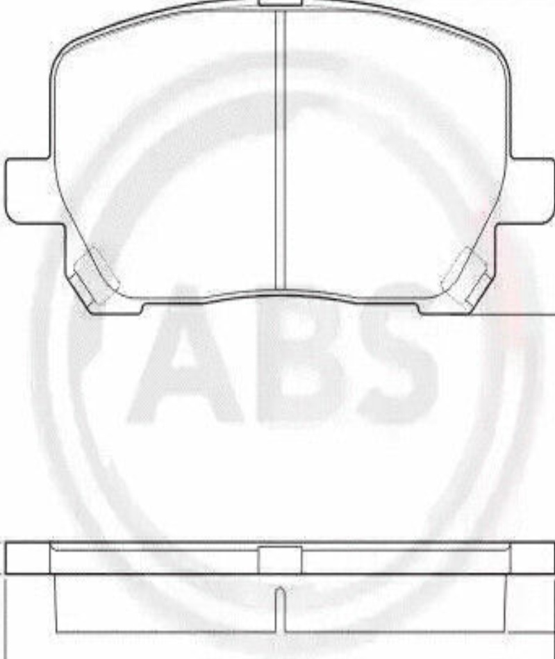 Original A.B.S. Brake Pad Set Disc Brake 37328 for Toyota