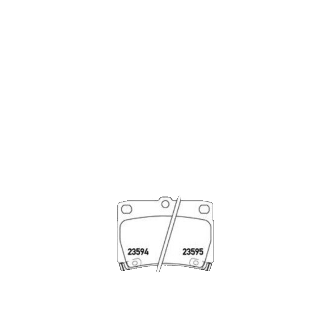 Brembo Brake Pad Rear - P54026