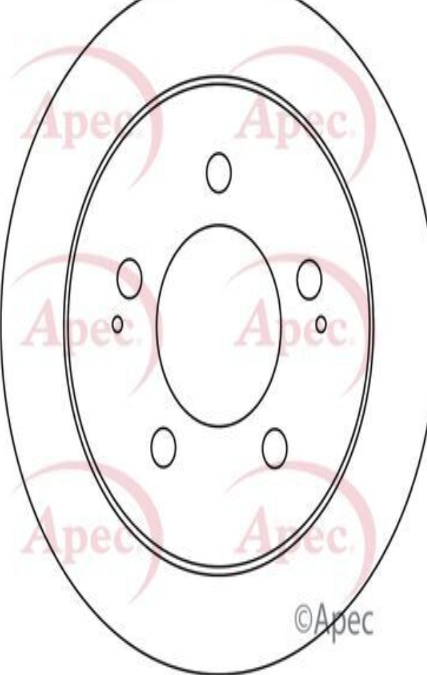 Apec Brake Disc Rear Single 4840109000 4840109001 5028906091132 DSK2712