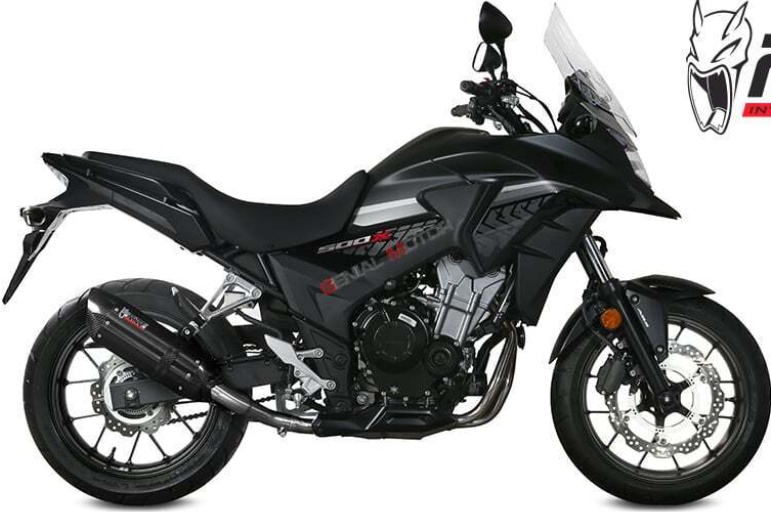Mivv Exhaust Muffler Suono Black Inox black kat for HONDA CB 500 X 2017 > 2020