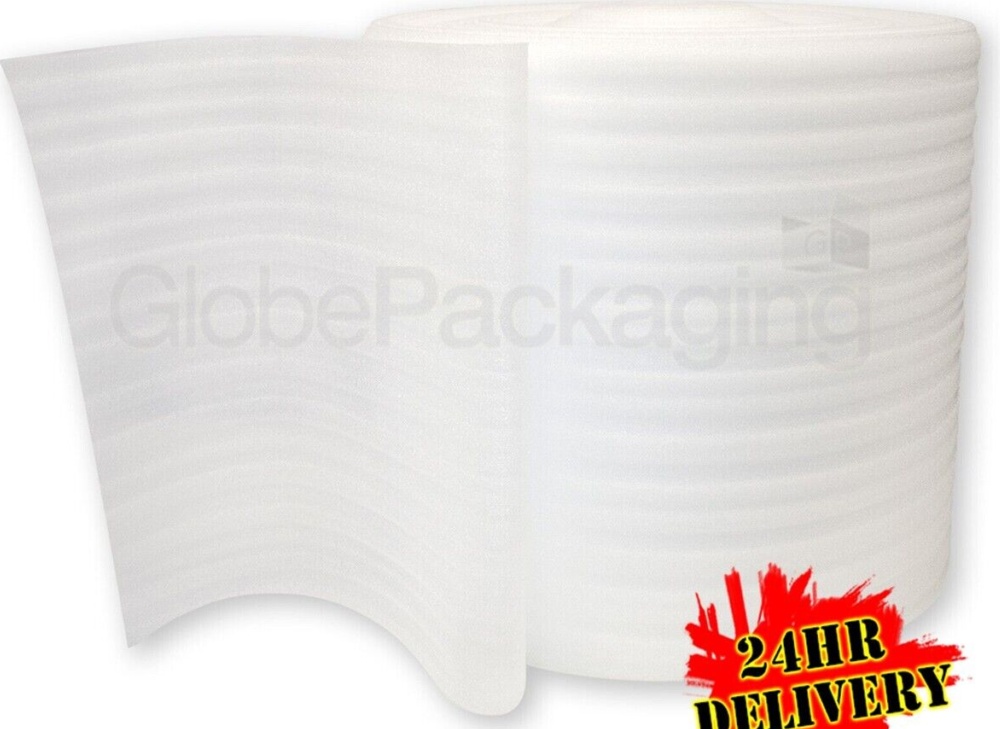 750mm x 300M ROLL OF JIFFY FOAM WRAP PACKING UNDERLAY PROTECTION 1mm THICK 24HRS