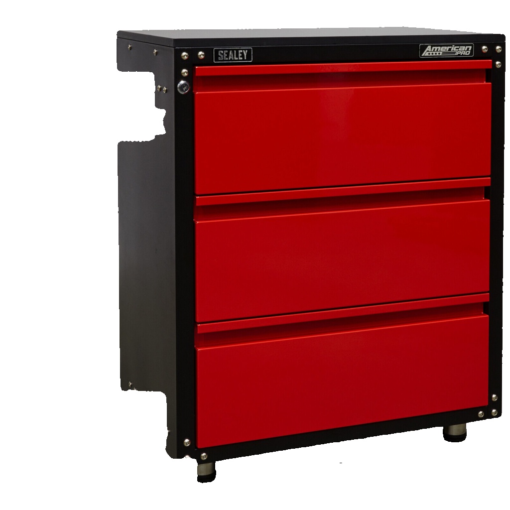 Sealey APMS82 American PRO Modular Cabinet with Worktop 3 Drawer 665mm