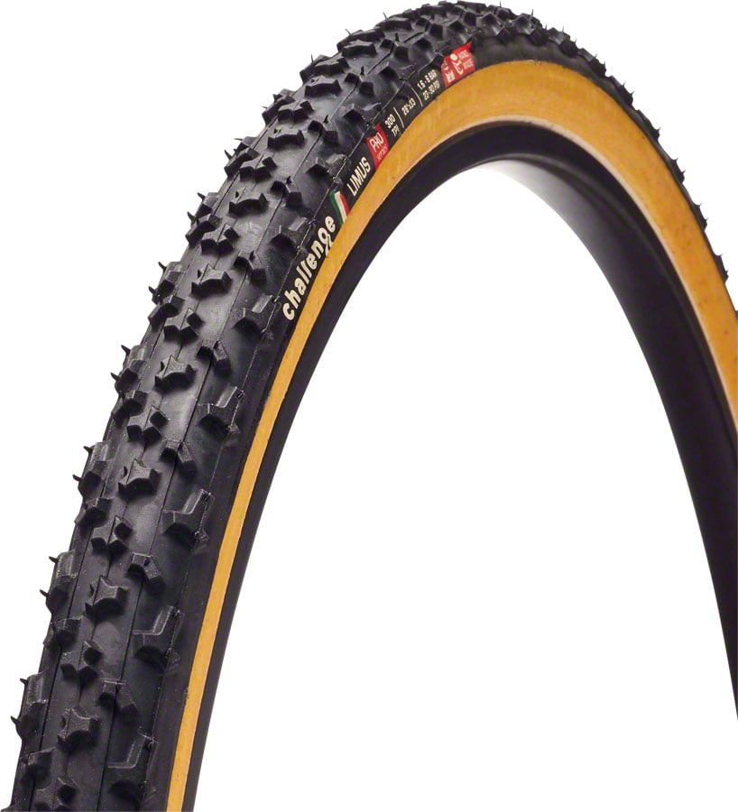 Challenge Limus Handmade CX Tyre (Black / Tan, 700 x 33) - PPS Protection Strip