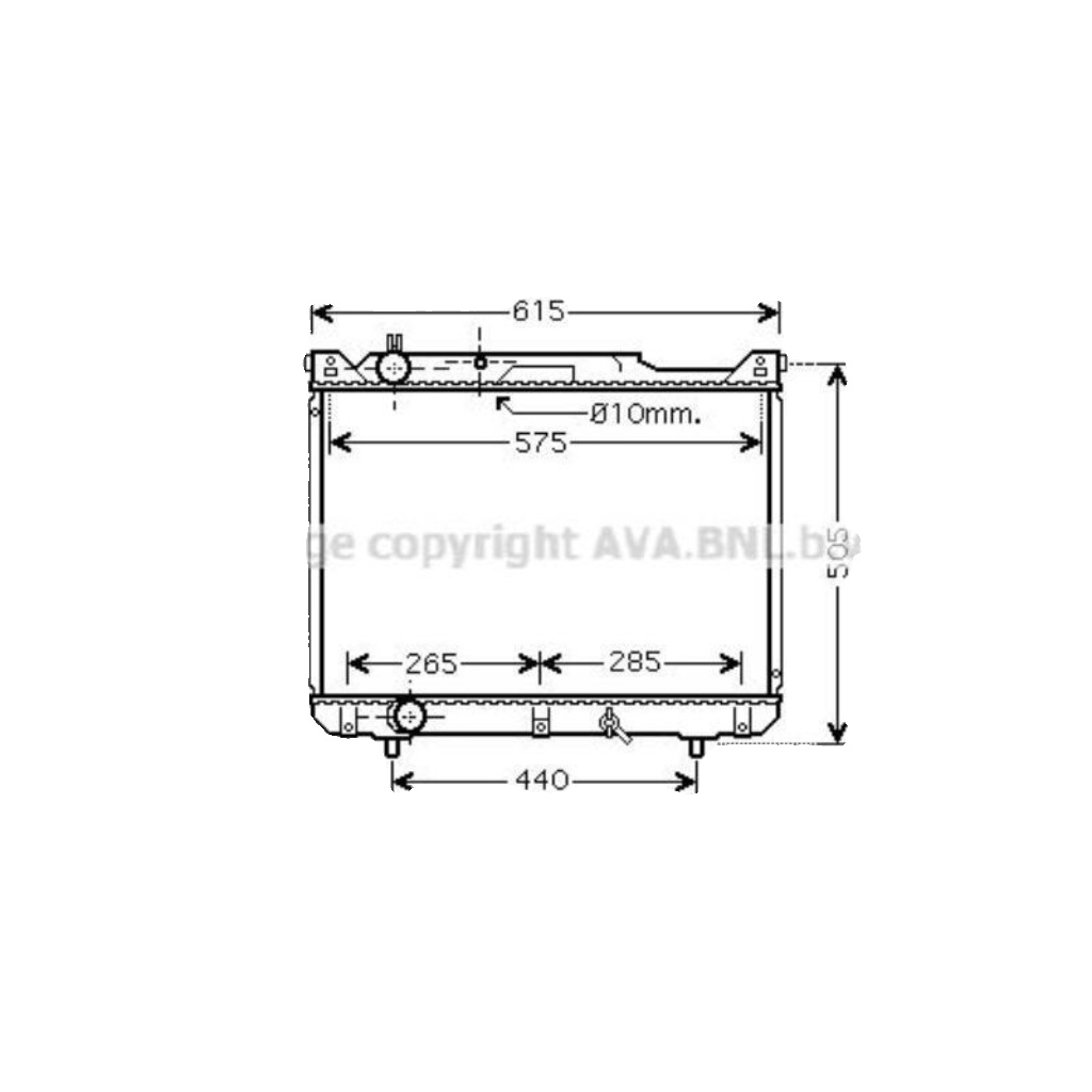 Radiator SZ2099 AVA 1770068DA0 1770068DC0