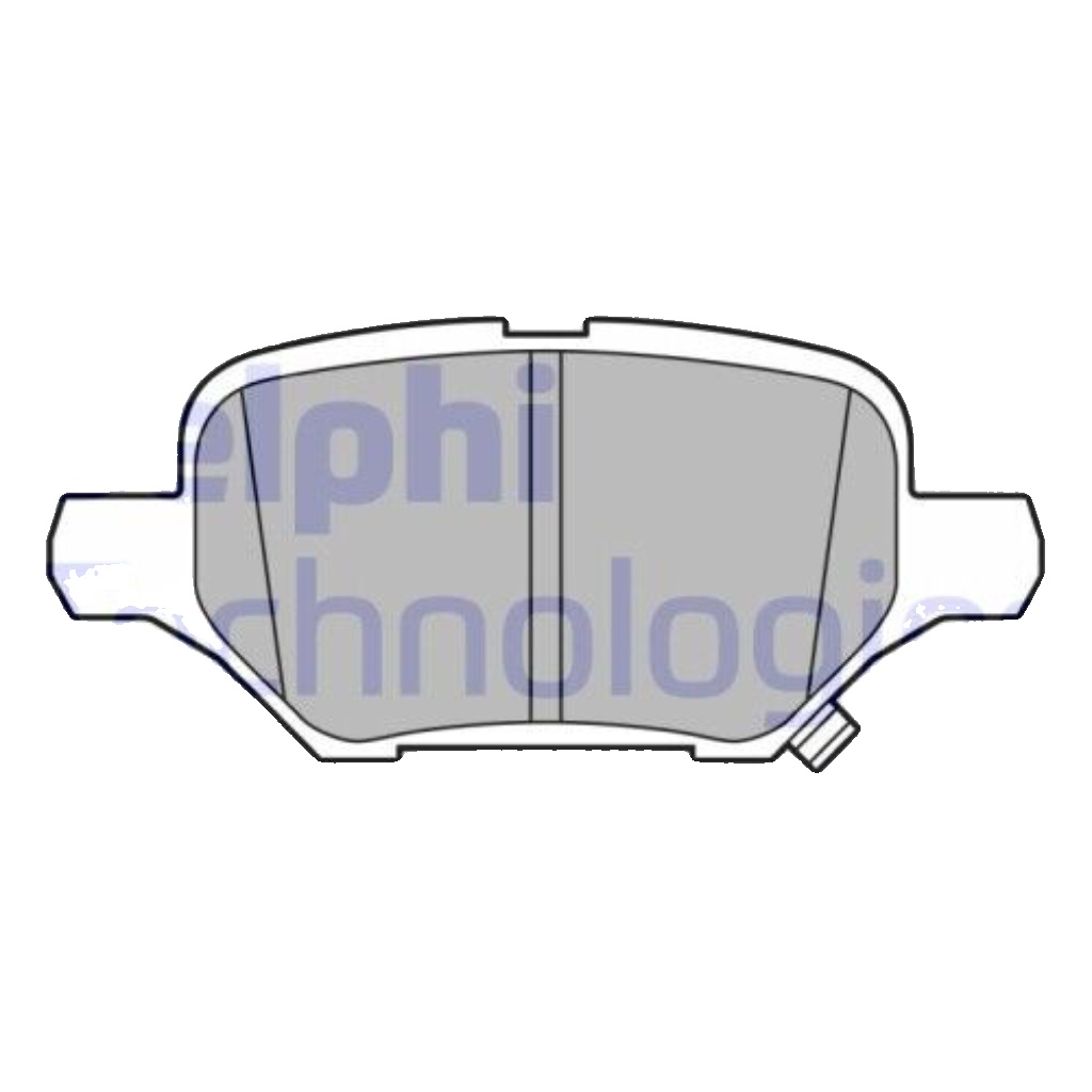 Brake pads Low-Metallic LP3611 DELPHI for OPEL CHEVROLET