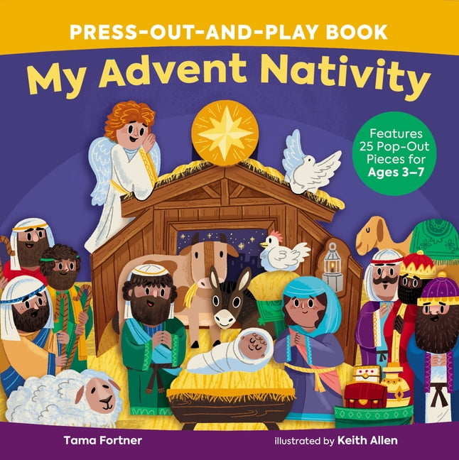 My Advent Nativity Press-Out-and-Play Book, Board Book, Tama Fortner - Image 2