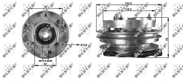 FAN ENGINE COOLING 47941 FOR CEGA/CFHA/CFHF/CBDB/CFHC/CFJA/CLCB/CLCA/CUUB 2.0L
