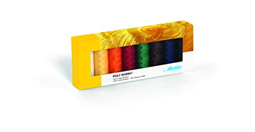 Mettler Machine Embroidery Thread box set Poly Sheen - 8 Basic Colours