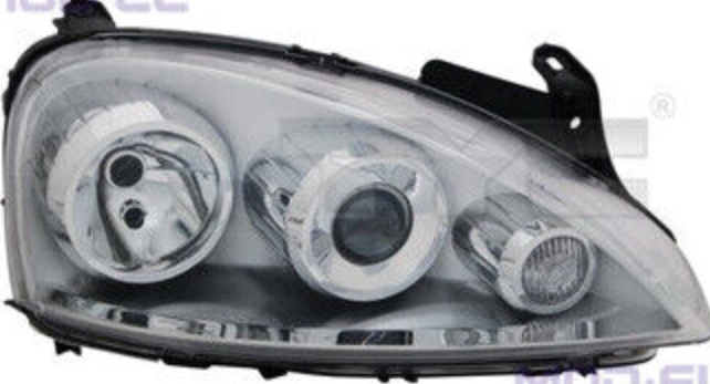 Right TYC 20-0423-15-2 Headlight for OPEL
