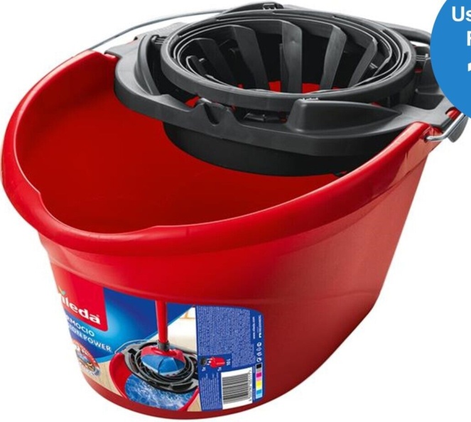Vileda Supermocio Bucket & Torsion Wringer - PACK 3 NWT3679P - Image 6