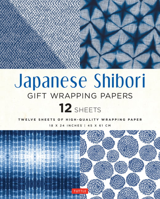 Japanese Shibori 18 x 24 inch (45 x 61 cm) Wrapping Paper (Paperback Book) - Image 5