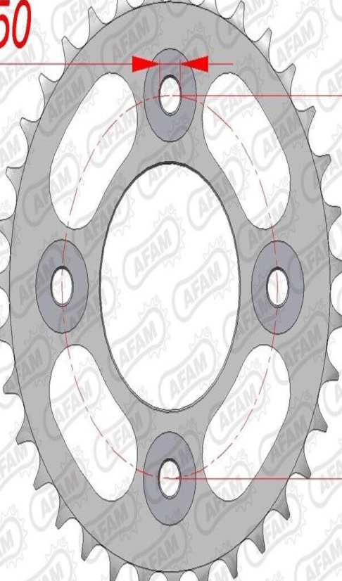 AFAM Standard Steel Crown 10117-Step 420 For Motorcycle Parts Accessories