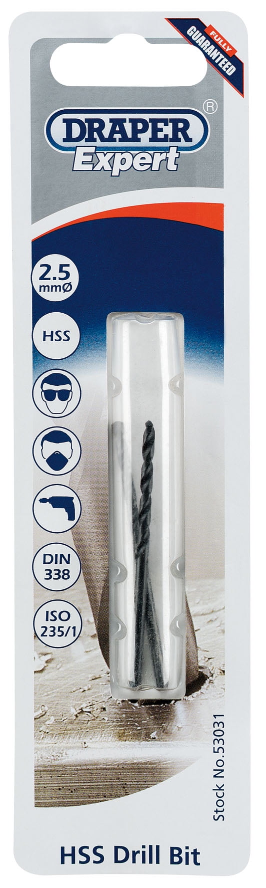 Draper 53031 HSS Twist Drill for 3 x 05 Taps 25mm 181mm