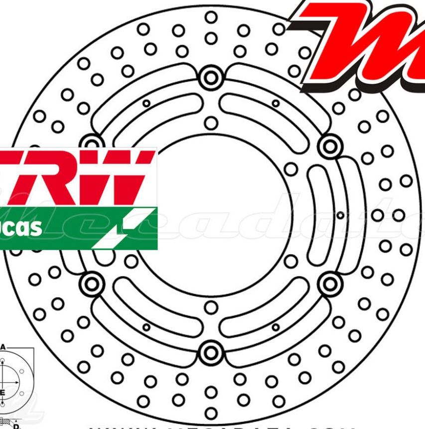 TRW MSW 200 Brake Disc For Motorcycle Spare Parts Accessories Replacement Parts